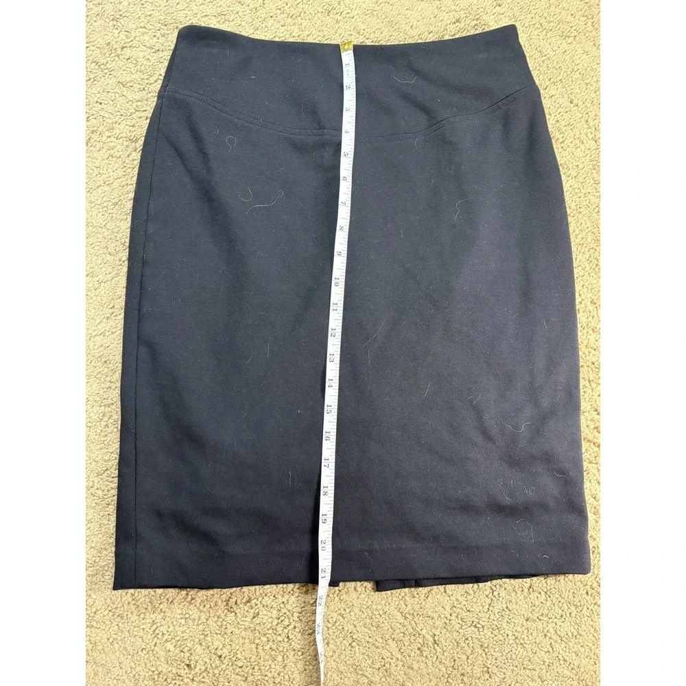 Michael Kors Pencil‎ Skirt Women 4 Black Midi Stretch Lined Office